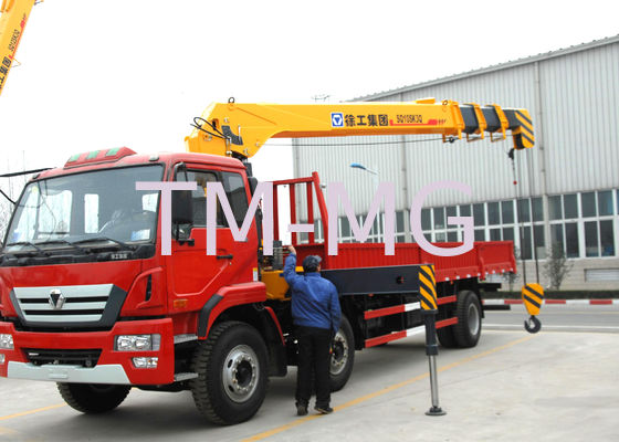 Trasporto durevole camion della gru del carico da 12 tonnellate, gru montata camion telescopico dell'asta